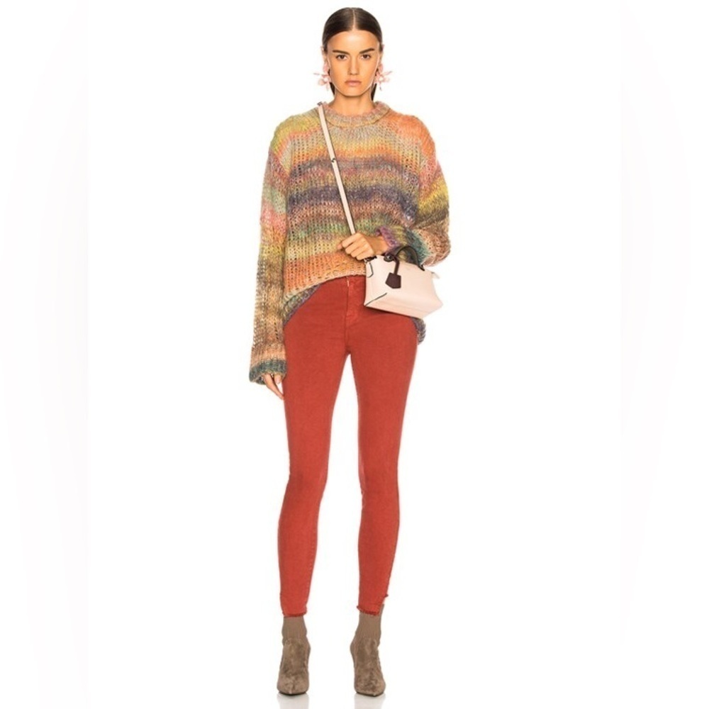 FRAME Le High Skinny Gusset Step Jeans Burnt Henna 26